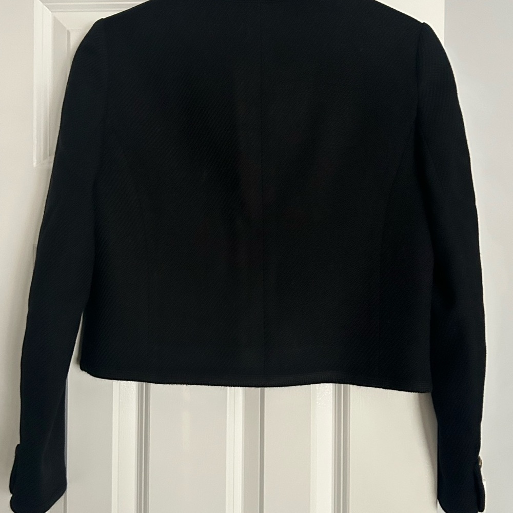 ME+EM Black Structured Cropped Blazer - Picture 2 of 9